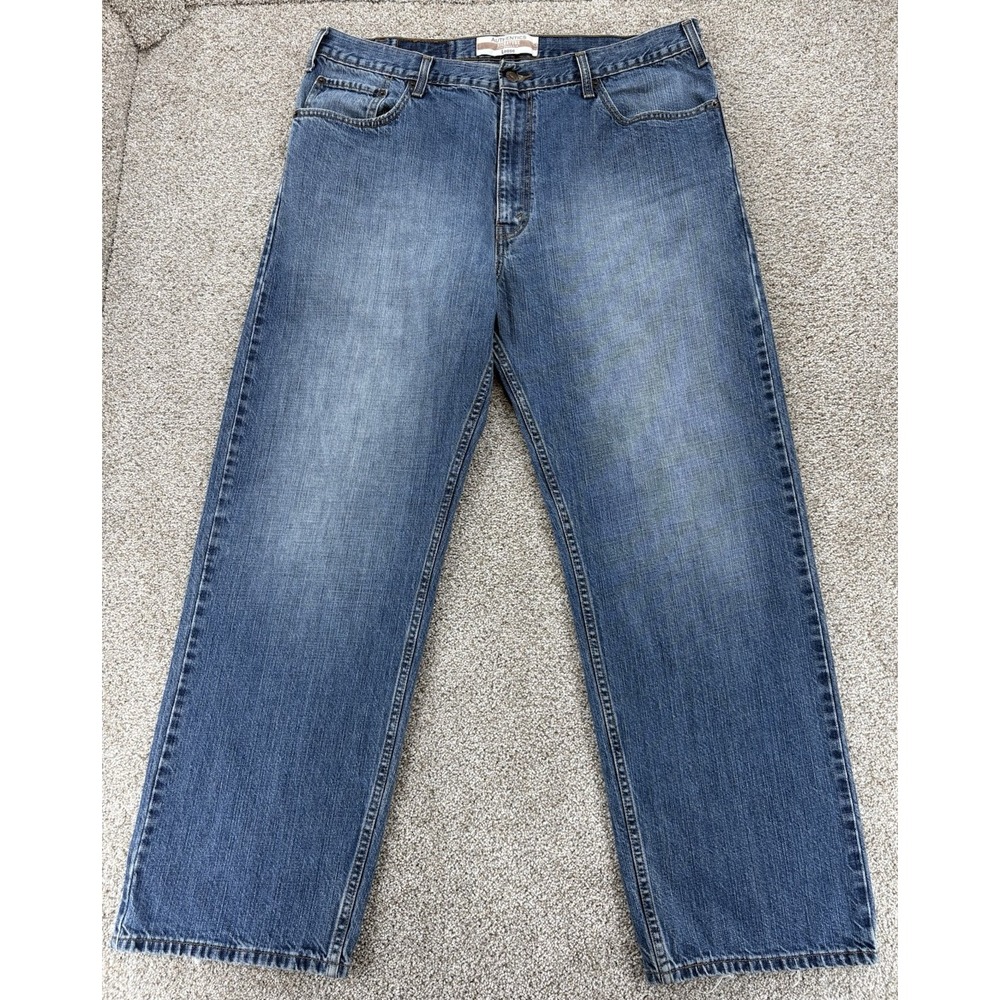 Levis Authentics Signature Jeans Mens 38x32 Blue Loose Straight‎ Cotton Y2K '09